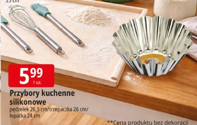 Przybory kuchenne silikonowe promocja w Leclerc