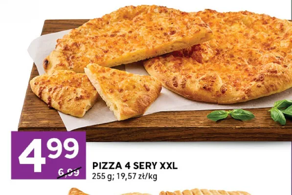 Pizza 4 sery XXL promocja w Stokrotka