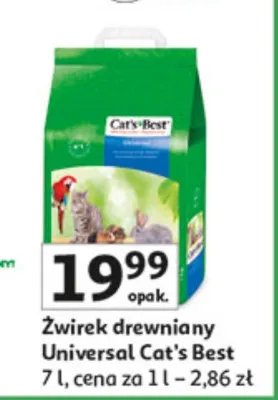 Żwirek drewniany Universal promocja w Auchan