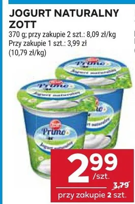Jogurt naturalny promocja w Stokrotka