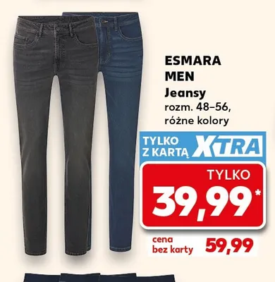 Jeansy męskie Esmara promocja w Kaufland