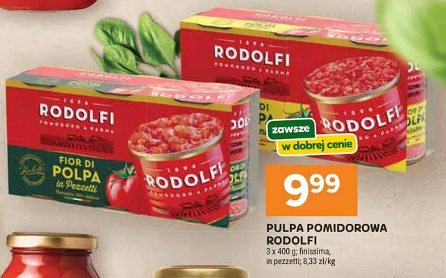 Pulpa pomidorowa fior di polpa finissima, in pezzetti promocja w Stokrotka