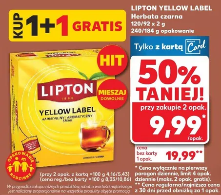 Herbata czarna promocja w Kaufland