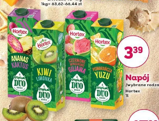 Napój Hortex Duo Kiwi Limonka promocja w Bliski
