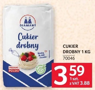 Cukier drobny 1 kg promocja w Selgros
