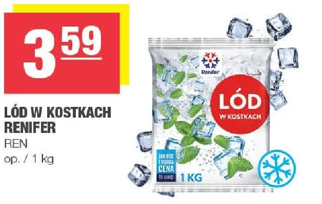 Lód w kostkach promocja w SPAR