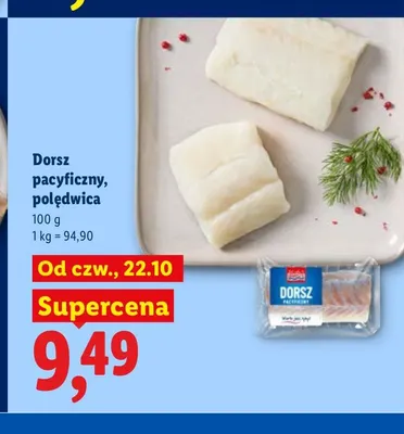 Dorsz pacyficzny polędwica promocja w Lidl
