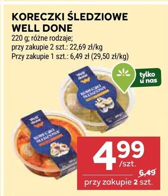 Koreczki śledziowe promocja w Stokrotka