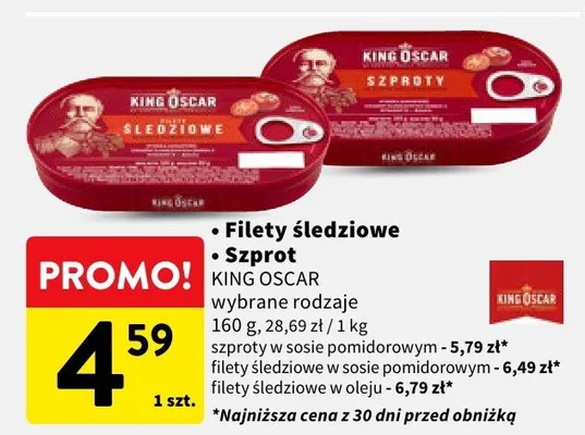 Filety śledziowe, Szprot promocja w Intermarche