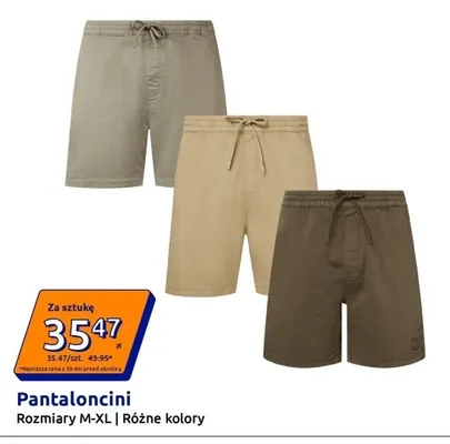 Pantaloncini M-XL promocja w Action