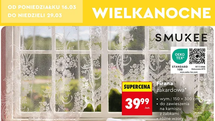 Firana zakardowa promocja w Biedronka