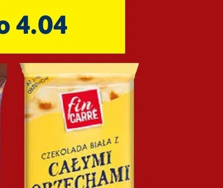 Czekolada biała z całymi orzechami Fin Carré promocja w Lidl
