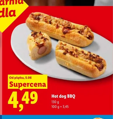 Hot dog BBQ promocja w Lidl