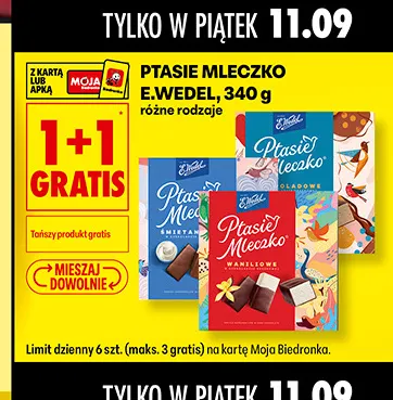 Ptasie Mleczko E.Wedel promocja w Biedronka