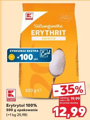 Erytrytol 100% promocja w Kaufland