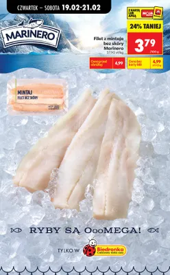 Filet z mintaja bez skóry promocja w Biedronka
