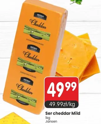 Ser cheddar Mild Irish Jansen promocja w Market Point