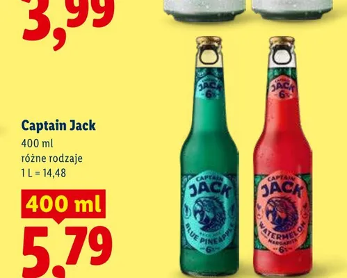 Piwo Captain Jack Blue Apple promocja w Lidl