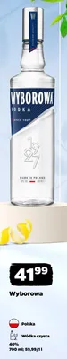 Wódka czysta Wyborowa 40% Polska promocja w Netto