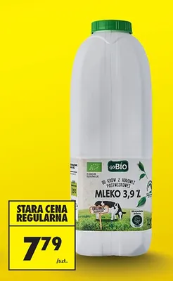 Mleko 3,9% Go Bio promocja w Biedronka