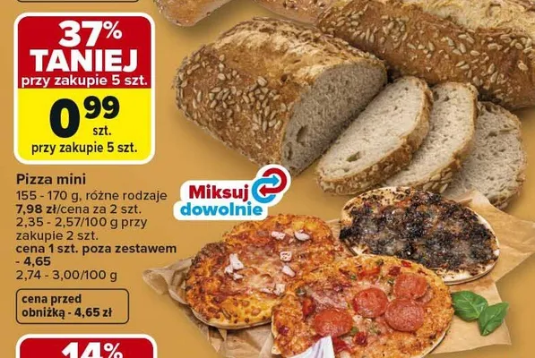 Chleb różne rodzaje promocja w Carrefour Market