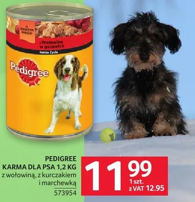 Karma dla psa Pedigree 1,2 kg promocja w Selgros