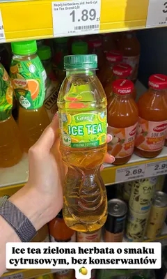 Napój herbaciany Grand Ice Tea zielona i cytrusy promocja w Dino