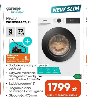 Pralka WG2PS84A32/PL Gorenje promocja w Max Elektro