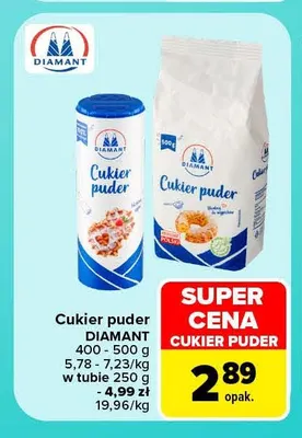 Cukier puder w tubie Diamant promocja w Carrefour Market
