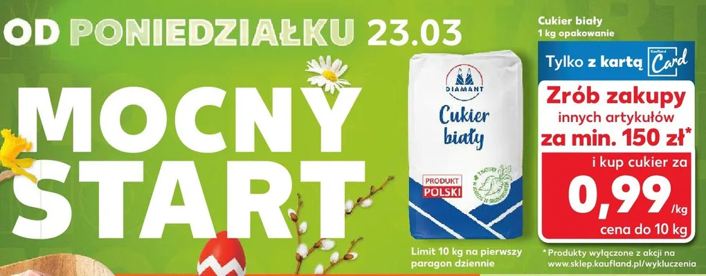 Cukier biały promocja w Kaufland