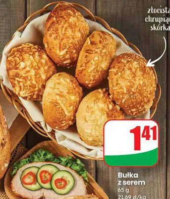 Bułka z serem promocja w Dino