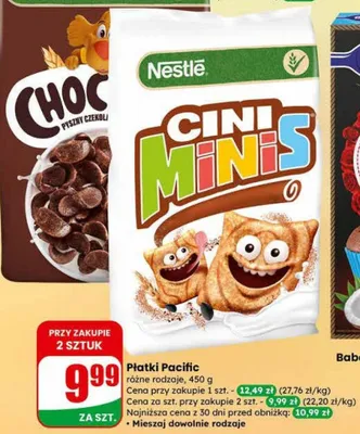 Płatki różne rodzaje promocja w Dino