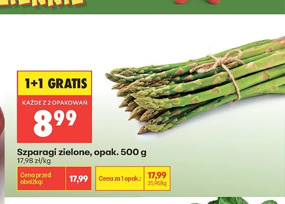 Szparagi zielone promocja w Biedronka