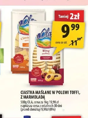 Ciastka maślane z marmoladą Ola promocja w Arhelan