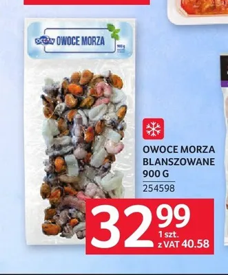 Owoce morza blanszowane Ocean promocja w Selgros