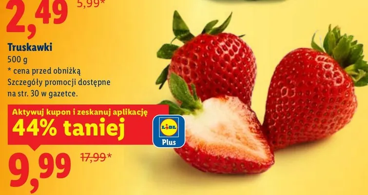 Truskawki promocja w Lidl