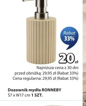 Dozownik mydła Ronneby promocja w Jysk