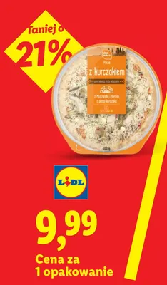 Pizza z kurczakiem Chef Select promocja w Lidl