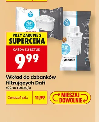 Wkład do dzbanków filtrujących Dafi promocja w Biedronka