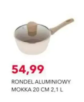 Rondel aluminiowy Mokka 20 cm 2,1 l promocja w Nela