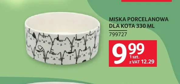 Miska porcelanowa dla kota 330 ml promocja w Selgros