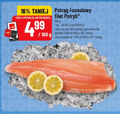 Pstrąg łososiowy filet Polryb promocja w POLOmarket