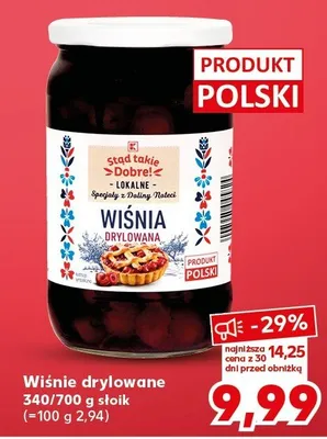 Wiśnie drylowane promocja w Kaufland