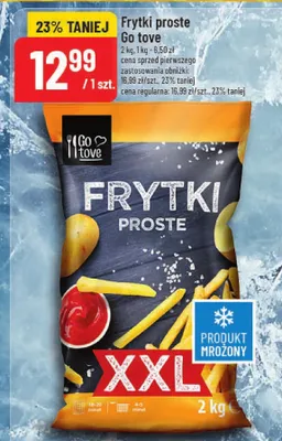 Frytki proste Go tove promocja w POLOmarket