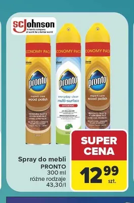 Spray do mebli Pronto promocja w Carrefour