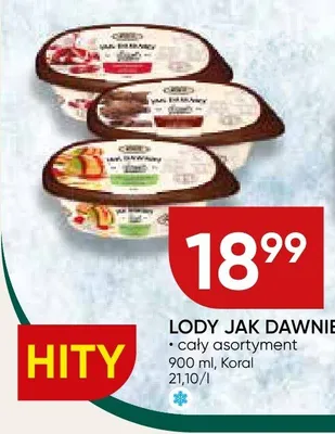 Lody Jak Dawniej Koral promocja w Chata Polska