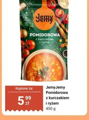 Zupa pomidorowa z kurczakiem i ryżem JemyJemy promocja w Dino