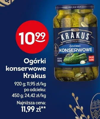 Ogórki konserwowe promocja w Żabka