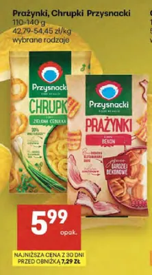 Chrupki Przysnacki zielona cebulka promocja w Delikatesy Centrum
