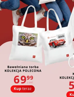 Torba bawełniana Kolekcja Polecona promocja w Poczta Polska